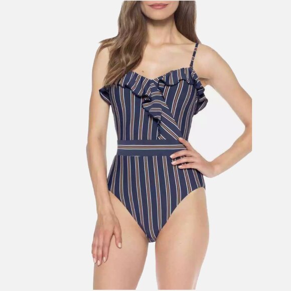 Isabella Rose Broadway One-Piece Swim Suit Multi Women's Size S  - Picture 2 of 4